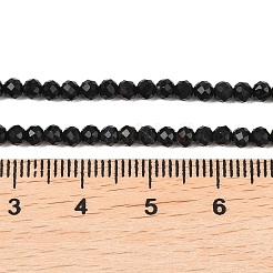 Natural Dyed & Heated Black Onyx Beads Strands&nbsp;G-A129-3mm-25