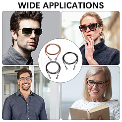 3Pcs 3 Colors Cowhide Neck Strap for Eyeglasses&nbsp;AJEW-CL0004-77