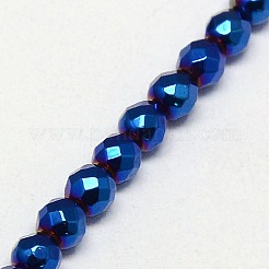 Electroplate Non-magnetic Synthetic Hematite Beads Strands&nbsp;G-J169B-2mm-03