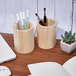 Pine Wooden Pen Holders&nbsp;WH-WG31134-01