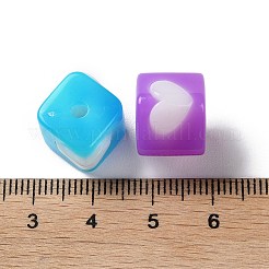 Two Tone Opaque Acrylic Beads&nbsp;SACR-I005-03