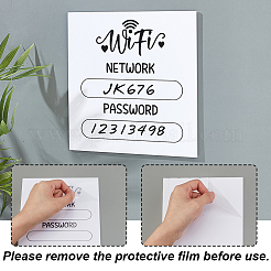 2Pcs Acrylic Wireless Password Sign&nbsp;DIY-GA0009-54A