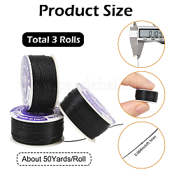3 Rolls Special Coated Nylon Beading Threads for Seed Beads&nbsp;OCOR-PA0001-02B