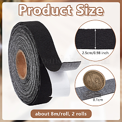 2 Rolls Self-adhesive Felt Fabric&nbsp;AJEW-OC0014-88