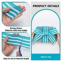 Burlap Ribbons&nbsp;SRIB-WH0011-384C