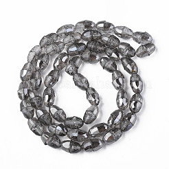 Electroplate Transparent Glass Beads Strands&nbsp;EGLA-N002-35-F01