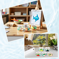 5Pcs 5 Colors PS Simulated Fish Tank Display Decorations&nbsp;DJEW-SC0001-22