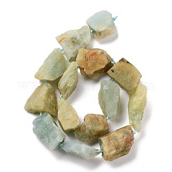Raw Rough Natural Aquamarine Beads Strands&nbsp;G-K383-B01-01