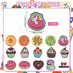 15Pcs 15 Styles PVC Plastic Beads&nbsp;SIL-SZ0002-03