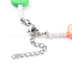 Beaded Necklaces & 304 Stainless Steel Satellite Chain Necklace Sets&nbsp;NJEW-JN03459