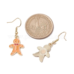 Christmas Theme Alloy Enamel Dangle Earrings&nbsp;EJEW-JE05830-02