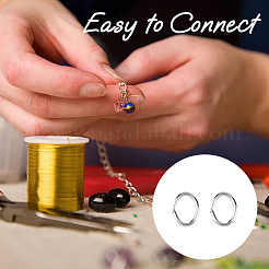 1000Pcs 304 Stainless Steel Open Jump Rings&nbsp;STAS-DC0011-95