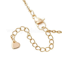 304 Stainless Steel Column Link Chain Pendant Necklaces&nbsp;NJEW-JN05934
