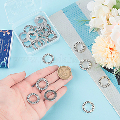 30Pcs Tibetan Style Alloy Linking Rings&nbsp;FIND-SC0009-20
