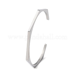304 Stainless Steel Cuff Bangles&nbsp;BJEW-P373-01P