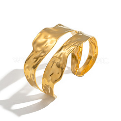 304 Stainless Steel Open Cuff Bangles for Women&nbsp;XA7650