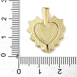 Brass Micro Pave Cubic Zirconia Pendants&nbsp;KK-L257-08G-01