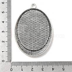 Tibetan Style Alloy Pendant Cabochon Settings&nbsp;X-TIBEP-N003-19AS