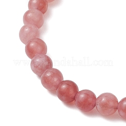 Natural Quartz Beaded Stretch Bracelets for Women Men&nbsp;BJEW-JB12965-02