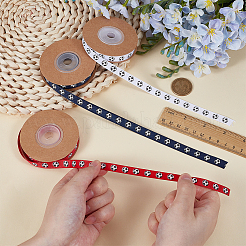 3 Rolls 3 Colors Polyester Ribbon&nbsp;OCOR-CY0002-84