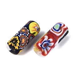 Handmade Millefiori Glass Column Beads&nbsp;LA-N001-02B-01