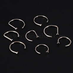G23 Titanium D Shaped Clip on Nose Rings&nbsp;WGA60F5-06
