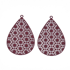 430 Stainless Steel Filigree Pendants&nbsp;STAS-S108-25A-03