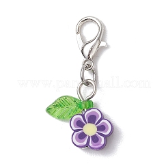 7Pcs Handmade Polymer Clay Pendant Decorations&nbsp;HJEW-JM03892
