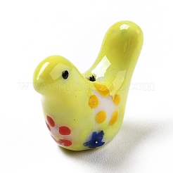 Handmade Printed Porcelain Beads&nbsp;X-PORC-F005-04E