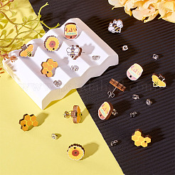 Bee Theme Wooden Stud Earrings&nbsp;WOOD-TA0002-64
