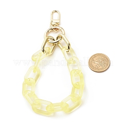 Transparent Acrylic Cable Chain Wristlet Straps&nbsp;HJEW-JM00665-01