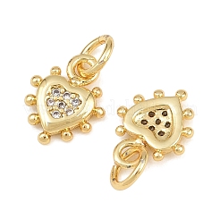 Brass Micro Pave Clear Cubic Zirconia Pendants&nbsp;KK-L275-71E-G