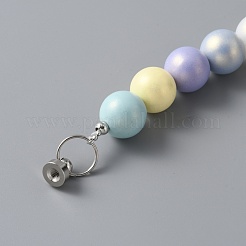 Acrylic Beaded Moblie Straps&nbsp;MOBA-WH0003-30