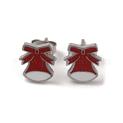 3 Pairs 3 Styles Christmas 304 Stainless Steel Hoop & Studs Earrings Set for Women&nbsp;EJEW-K279-12G-P