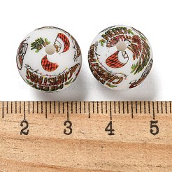 Christmas Round Silicone Beads&nbsp;SIL-K002-02B
