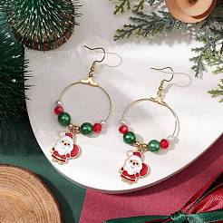Alloy Enamel Dangle Earrings&nbsp;EJEW-JE06144