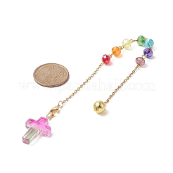 Chakra Glass Beaded Dowsing Pendulum&nbsp;PALLOY-JF02022