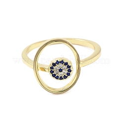 Brass Micro Pave Cubic Zirconia Rings&nbsp;RJEW-S402-04G