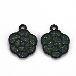 Spray Painted Alloy Enamel Pendants&nbsp;ENAM-N055-032-B02-NR