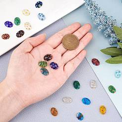 30Pcs Handmade Millefiori Lampwork Cabochons&nbsp;LAMP-SC0001-12