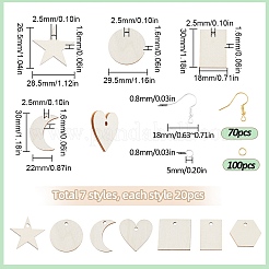 DIY Geometry Dangle Earring Making Kit&nbsp;DIY-SC0021-62