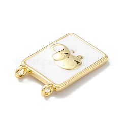 Rack Plating Brass Connector Charms&nbsp;KK-H443-01G