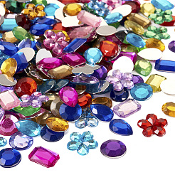 Flat Back & Back Plated Acrylic Rhinestone Cabochons&nbsp;MACR-TA0001-62A