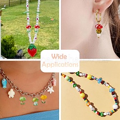 10Pcs 10 Colors Handmade Lampwork Beads&nbsp;LAMP-CJ0002-81