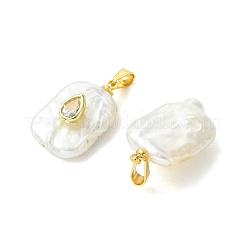 Natural Baroque Pearl Keshi Pearl Pendants&nbsp;PALLOY-JF05948
