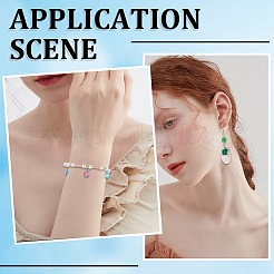 84pcs 14 style Faceted Transparent Glass Charms&nbsp;GLAA-SC0002-05