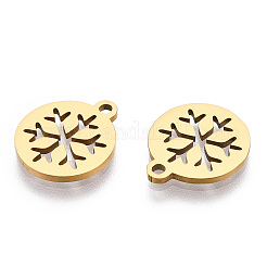 Ion Plating(IP) 304 Stainless Steel Charms&nbsp;STAS-Q201-T063G