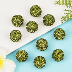 Grade A Rhinestone Pave Disco Ball Beads&nbsp;RB-Q105-3