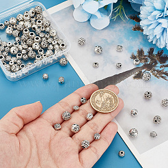 120Pcs 8 Styles Tibetan Style Alloy Beads&nbsp;FIND-PH0018-87
