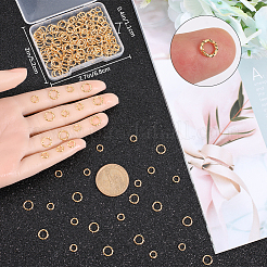 200Pcs 2 Styles Brass Open Jump Rings for Chainmaille Weaves&nbsp;KK-CN0002-52